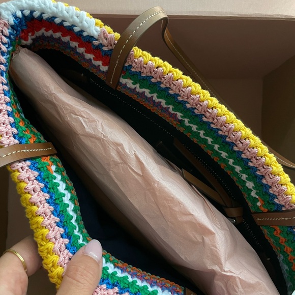 NWT Miu Miu Crochet Tote Bag - Picture 4 of 7